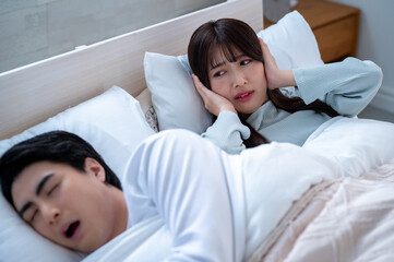 いびきに悩まされる日本人女性
