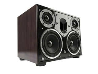 Fototapeta premium High-quality speaker system designed for clear sound and deep bass, perfect for music enthusiasts and audio professionals.