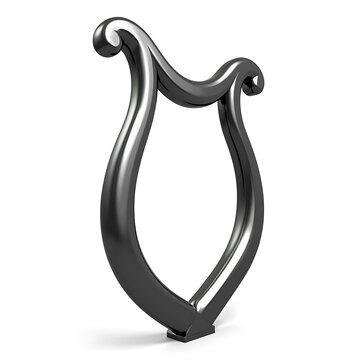 recommend clip art: 3D Jews Harp isolated on a white background