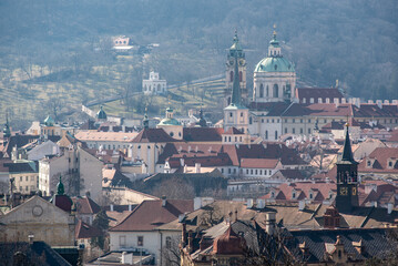 Cityscape view of Prague, capital city of Czech Republic