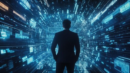 Navigating the Digital Cosmos A Business Leader's Exploration of Advanced Data Systems in a Technologically Enhanced Space