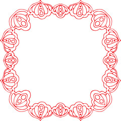 Beautiful flower art and mandala vector design