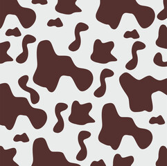 Cow Print Design With Brown Color