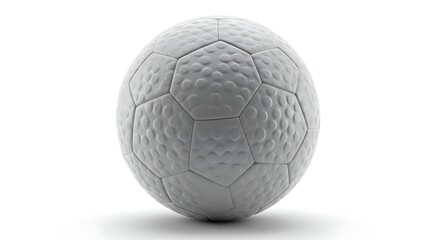 白く輝くサッカーボール 滑らかで均一な質感 影が美しい. AI Generated