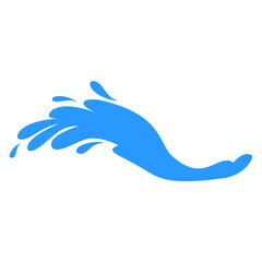 Fototapeta premium Water Splash Illustration