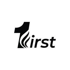1st or First logomark