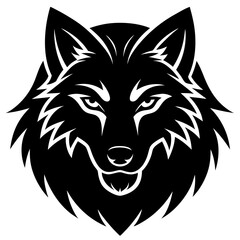 Biowolf   silhouette vector illustration 