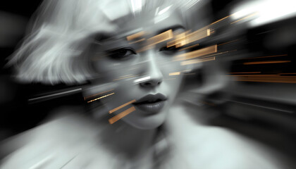 ファンタジーストーリー（モノクロームに刻まれた、一瞬のモノローグ&mdash;静寂の中で紡がれる女性の想い）