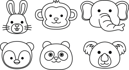 Cute Animal Faces - Fun and Friendly