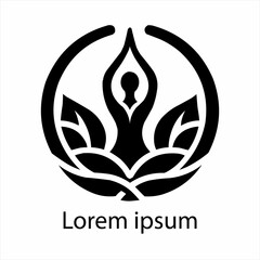 Yoga logo template design