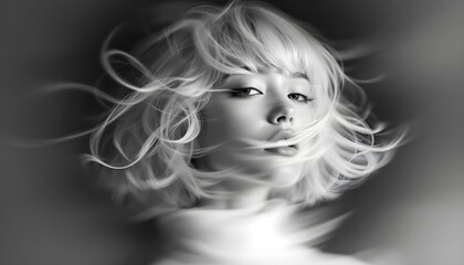 ファンタジーストーリー（モノクロームに刻まれた、一瞬のモノローグ&mdash;静寂の中で紡がれる女性の想い）