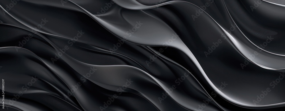 Poster wave curve flowing smooth abstract modern elegant minimalist silk motion art ripple curve wave.