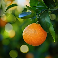 orange isolated on summer background