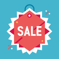 Sale product frame promotion tag design vector illustration