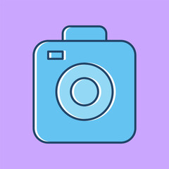 vector icon camera symbol flat design