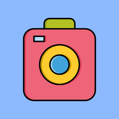 vector icon camera symbol flat design