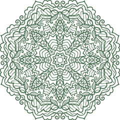 Beautiful flower art and mandala vector design
