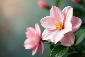 Fototapeta premium Pinkish-white gardenia gerdenia flowers in a delicate floral arrangement, gerdenia, flowers, blooms