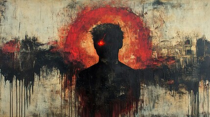 Burning Soul: An Abstract Expression of Inner Turmoil