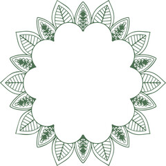 Beautiful flower art and mandala vector design