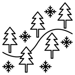 Fototapeta premium frozen forests