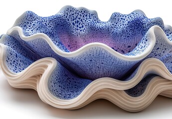 Obraz premium abstract background of blue waves