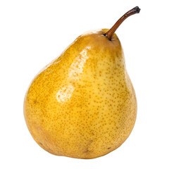 ripe yellow pear isolated or transparent png