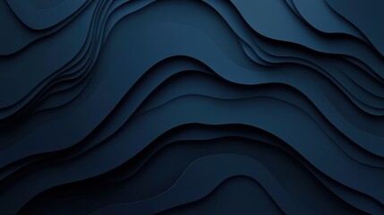 Abstract Dark Blue Waves