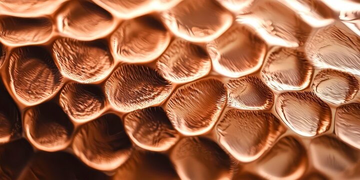 A close up of a piece of metal with a textured surface