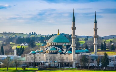 Naklejka premium blue mosque istanbul turkey