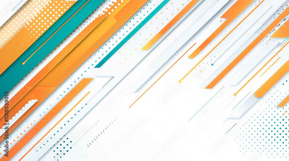Poster abstract geometric composition: an abstract geometric composition bursts with energy, combining dyna
