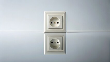 Glass Socket Reflection: Clean Symmetrical Flat Lay Product Photography