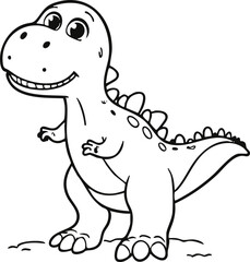 Obraz premium Cute dinosaur illustration