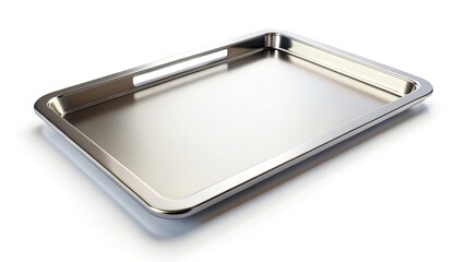 Modern Futuristic Tray Mockup:  Clean White Background, Product Display,  Copy Space
