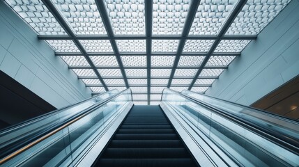 Obraz premium Elevator to patterned ceiling 