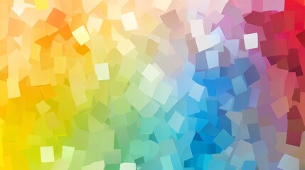 Fototapeta premium Colorful Geometric Mosaic Symbolizing Diversity and Unity in Harmony 