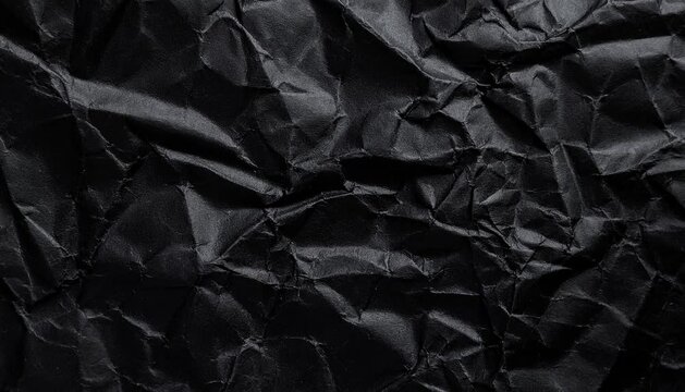 crumpled black paper background