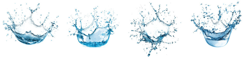 Mesmerizing abstract water splashes droplets and liquid movements captured in dynamic energetic motions  This visually striking image showcases the natural beauty and power of water in a composition