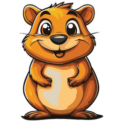 Obraz premium Quokka cartoon vector illustration 