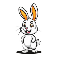 Fototapeta premium Bunny cartoon vector illustration 