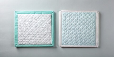 Fototapeta premium Pet Training Pads: Minimalist Flat Lay Stock Photo - Soft & Feminine Design