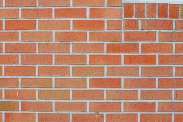 Brick wall background texture. Textured background of brick wall. Clinker brick. Wall from brick...
