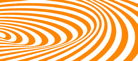 Orange and white spiral swirl abstract background