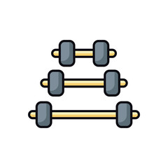 Dumbbells stock illustration