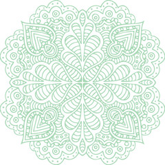 Beautiful flower art and mandala vector design