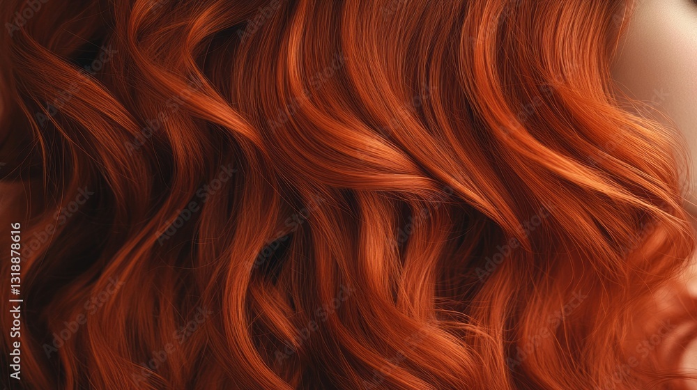 Poster cascading red-orange curls dance in the sunlight, illuminating their rich hues and highlighting the 