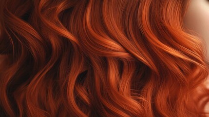Cascading red-orange curls dance in the sunlight, illuminating their rich hues and highlighting the texture. The warmth of the light enhances the striking beauty of each wave