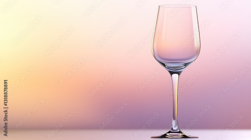 Poster a close-up of a champagne flute filled with sparkling bubbles, with a soft, elegant background and p