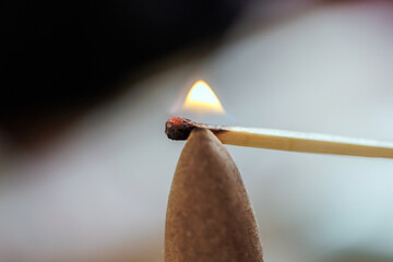 Mystic fire background. Magic ritual getting started