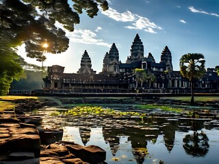 Obraz premium Angkor Wat Temple at Sunrise